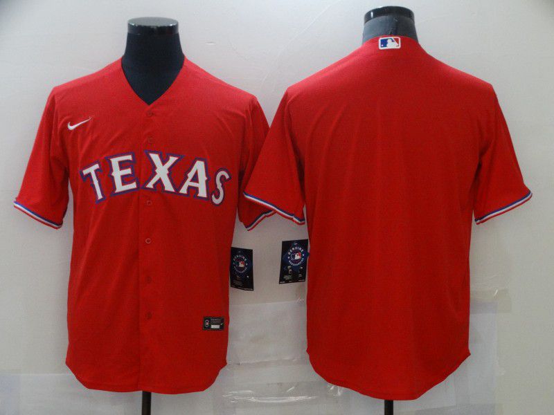 Men Texas Rangers Blank Red Game Nike MLB Jerseys